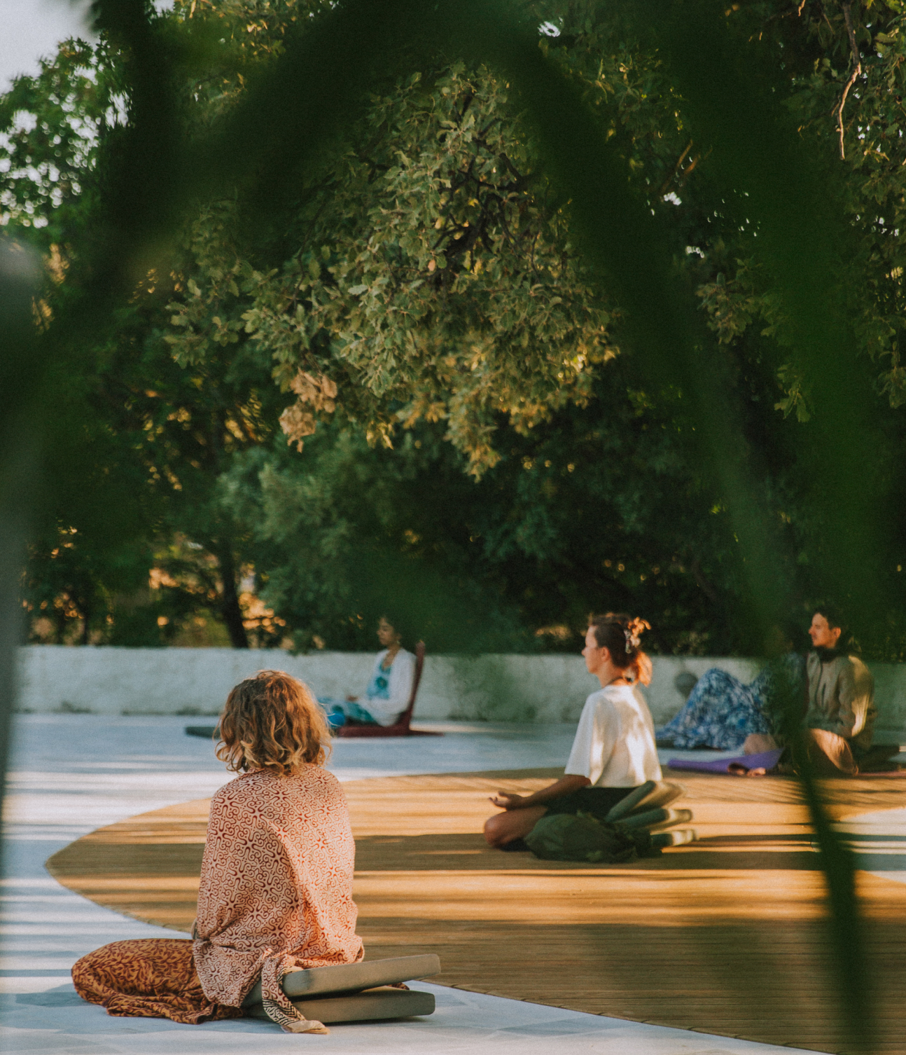 Meditation session at Path of Love Greece